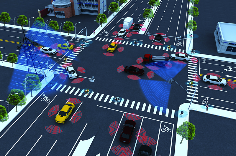 未来社区交通场景图片